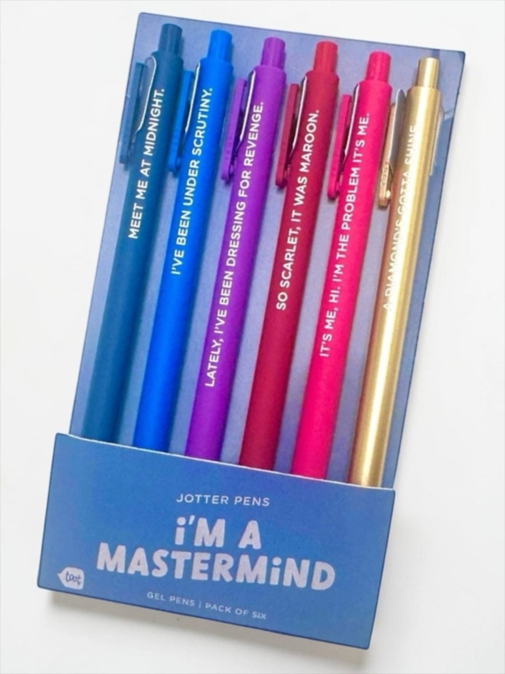 Taylor Swift Midnights Pen Set 6 Pack Gel Pens Swiftie Gift NWT